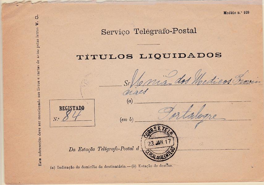 1663.jpg -     Lote:    1663            Portugal       Descrição:         Carimbos circulares datados tipo 1880. Lote de duas cartas circuladas isentas de franquia, com carimbos batidos a preto de "COLOS" e "CERCAL DO ALENTEJO".        Lote       Valor Base:     &euro; 10,00     Valor Venda:     Retirado     