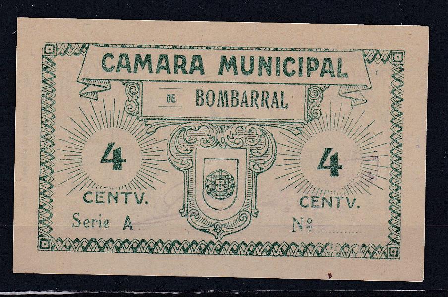 1794.jpg -     Lote:    1794                   Descrição:         Bombarral, Câmara Municipal, 4 C, MA 402, Escassa, NV.        CDL       Valor Base:     &euro; 15,00     Valor Venda:     &euro; 15,00       