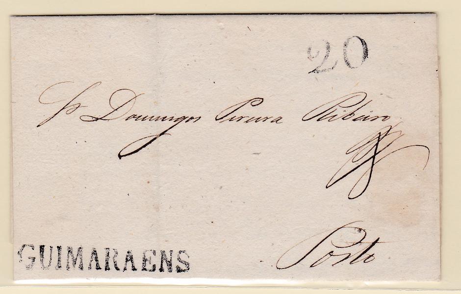 1881.jpg -     Lote:    1881      Lotes pelo Correio      Portugal       Descrição:         Guimarães &mdash; A preto. GM GMR1 em carta datada de Guimarães (21.07.30) para o Porto, com o porte de 20 reis batido a preto.        Carta       Valor Base:     &euro; 8,00     Valor Venda:     Retirado     