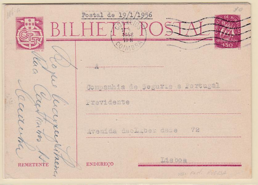 1931.jpg -     Lote:    1931      Lotes pelo Correio      Portugal       Descrição:         1949/50 &mdash; Caravela. Lote de dois inteiros: OM116 circulado + OM117, $50+$50 novo.        IC       Valor Base:     &euro; 7,00     Valor Venda:     Retirado     