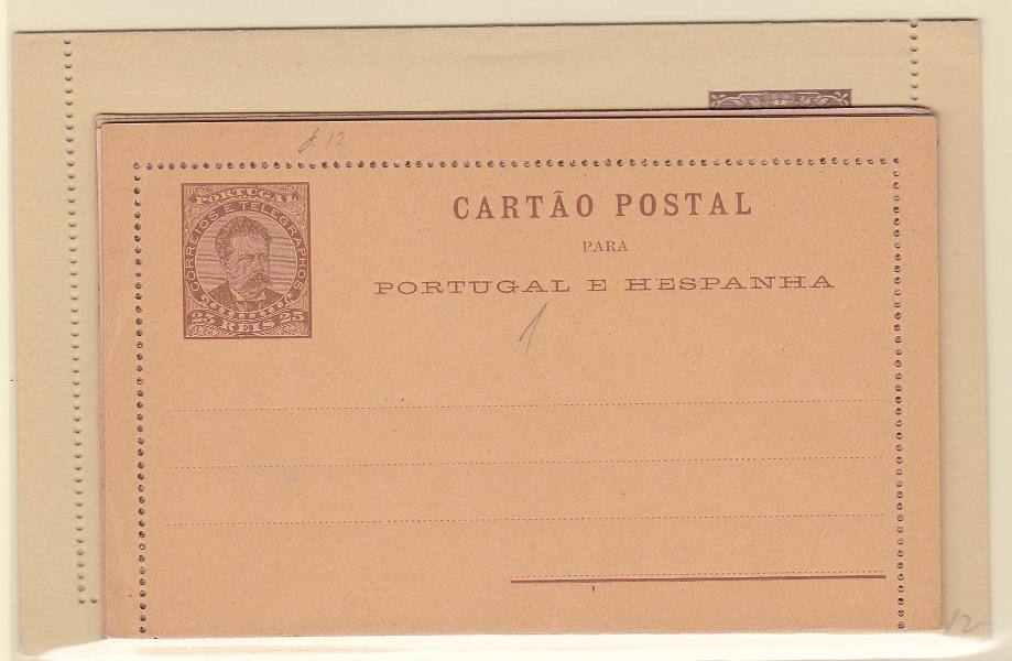 1943.jpg -     Lote:    1943      Lotes pelo Correio      Portugal       Descrição:         1887/1907 &mdash; D. Luís I, de frente + D. Carlos I + D. Manuel II. Lote de 5 cartões postais novos: OM1, OM3b e OM5d, OM9 e OM12.        IN       Valor Base:     &euro; 5,00     Valor Venda:     &euro; 5,00       