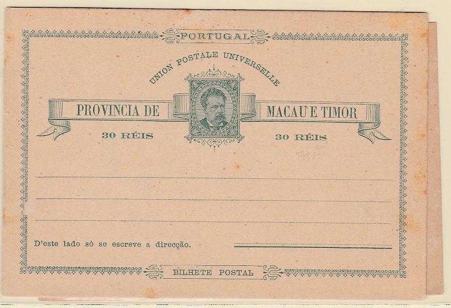 1960.jpg -     Lote:    1960      Lotes pelo Correio      Macau       Descrição:         1885/1894 &mdash; D. Luís I + D. Luís I, com sobrecarga e sobretaxa. OM3, 30 reis + OM4, 2 avos s/ 10 reis, OM4. Novos.        IN       Valor Base:     &euro; 5,00     Valor Venda:     Retirado     
