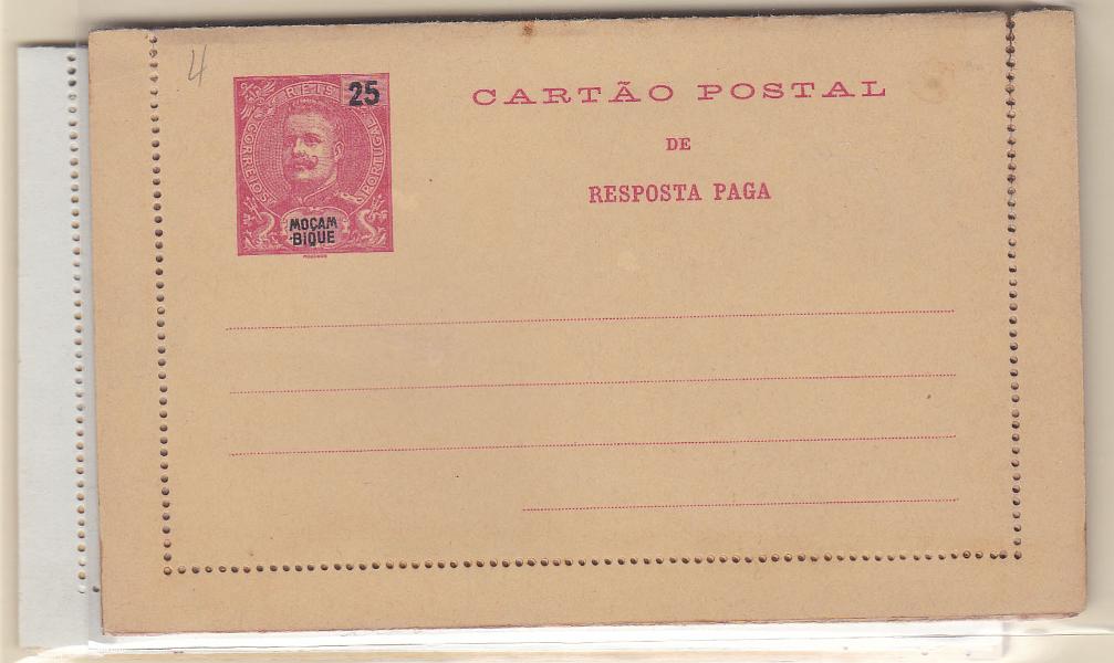 1965.jpg -     Lote:    1965      Lotes pelo Correio      Moçambique       Descrição:         1903/12 &mdash; D. Carlos I + D. Carlos I, com sobrecarga REPUBLICA. Lote com 6 inteiros: OM4, OM5, OM6, OM7, OM9, OM10.        IN       Valor Base:     &euro; 7,00     Valor Venda:     Retirado     