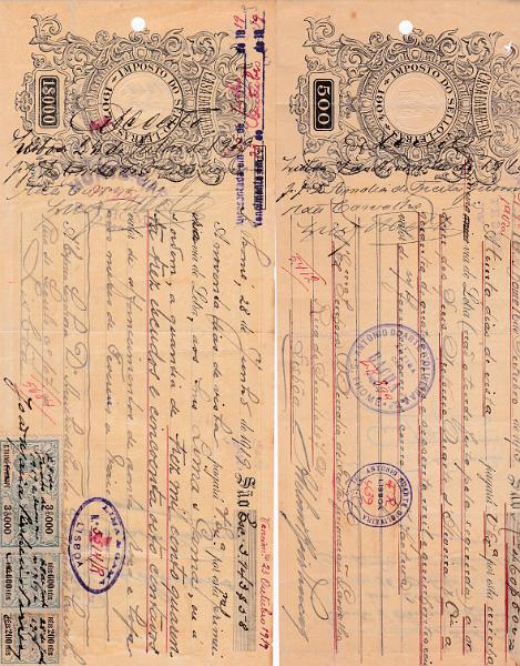 2063.jpg -     Lote:    2063      Lotes pelo Correio      Fiscais       Descrição:         Fiscais. S. Tomé e Príncipe.Duas letras com STO "Casa da Moeda" 1904 e 1907, de 500 reis e 1$000 reis, com sobrecarga "S. Tomé e Príncipe", a última com adicional de 200, 600 e 3$000 reis, PB 37, 41 e 47.        Lote       Valor Base:     &euro; 7,00     Valor Venda:     Retirado     