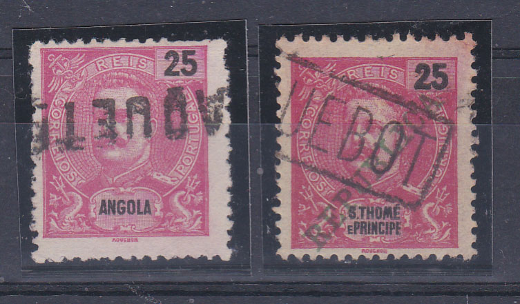2072.jpg -     Lote:    2072      Lotes pelo Correio      Correio Marítimo       Descrição:         Correio marítimo. Lote com dois selos: um de Angola e outro de S. Tomé, obliterados com carimbos a preto "PAQUEBOT".        O       Valor Base:     &euro; 5,00     Valor Venda:     Retirado     