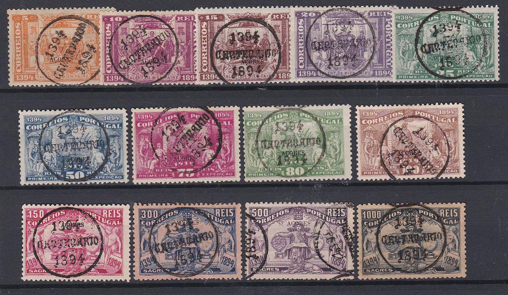 2146.jpg -     Lote:    2146      Lotes pelo Correio      Portugal       Descrição:         1894 &mdash; 5.º Centenário do Nascimento do Infante D. Henrique. CE 60/72. Série completa obliterada com carimbo comemorativo. Valor de catálogo &euro; 300,00.        O       Valor Base:     &euro; 50,00     Valor Venda:     &euro; 50,00       