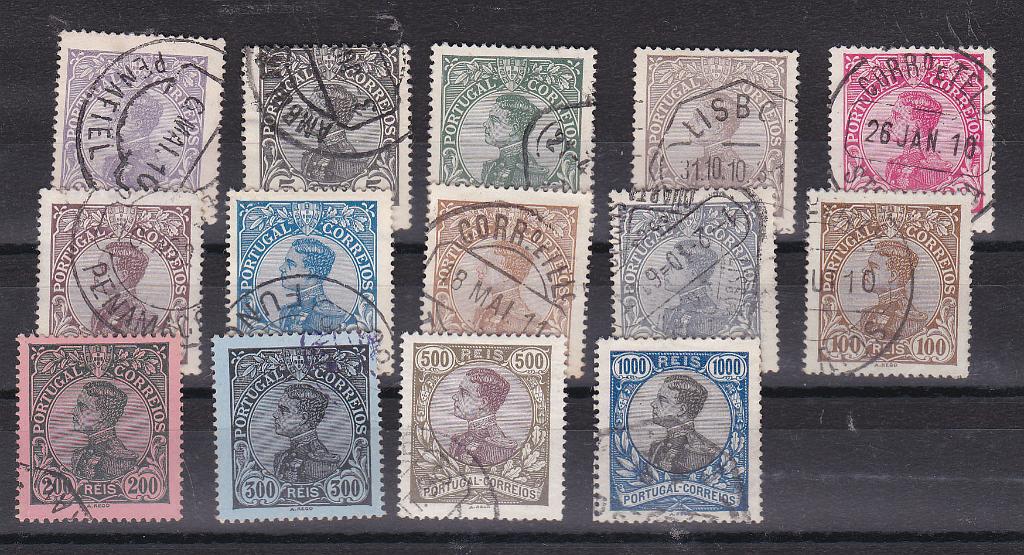 2164.jpg -     Lote:    2164      Lotes pelo Correio      Portugal       Descrição:         1910 &mdash; D. Manuel II. CE 156/169. Série completa. Valor de catálogo &euro; 110,00.        O       Valor Base:     &euro; 10,00     Valor Venda:     &euro; 32,00       