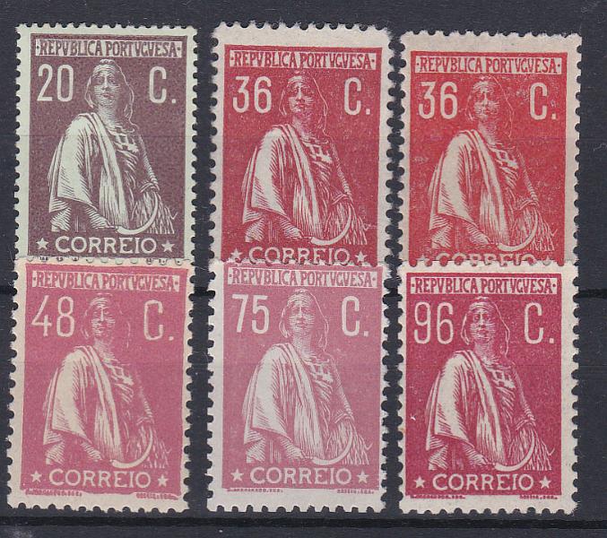 2184.jpg -     Lote:    2184      Lotes pelo Correio      Portugal       Descrição:         1912/26 &mdash; Ceres. Lote de 6 selos: CE217, 243x2, 257, 284 e 287. Valor de catálogo &euro; 205,00.        ***/**       Valor Base:     &euro; 20,00     Valor Venda:     Retirado     
