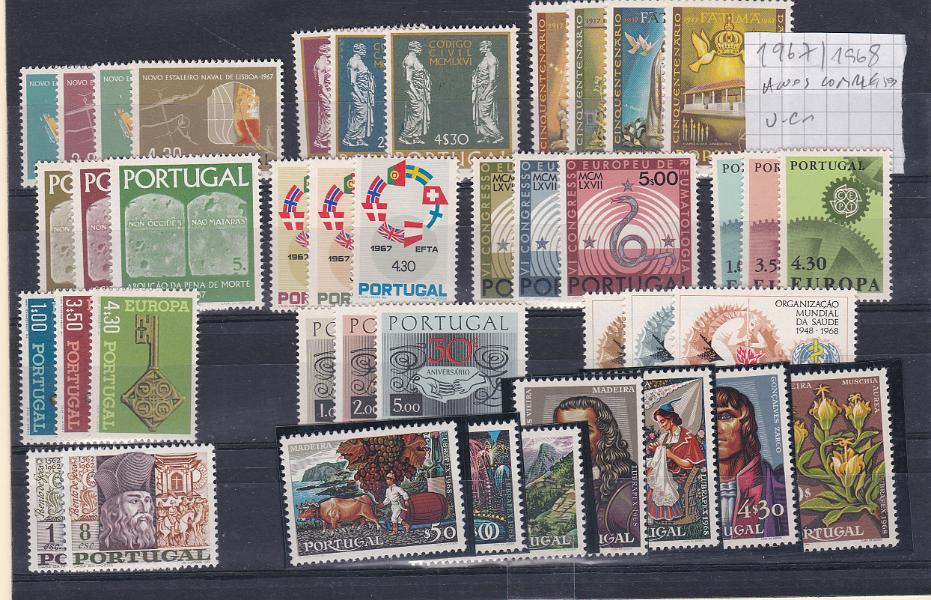 2296.jpg -     Lote:    2296      Lotes pelo Correio      Portugal       Descrição:         1967/68 &mdash; Portugal. Anos completos em selos. Valor de catálogo &euro; 185,00.        ***       Valor Base:     &euro; 18,00     Valor Venda:     &euro; 18,00       