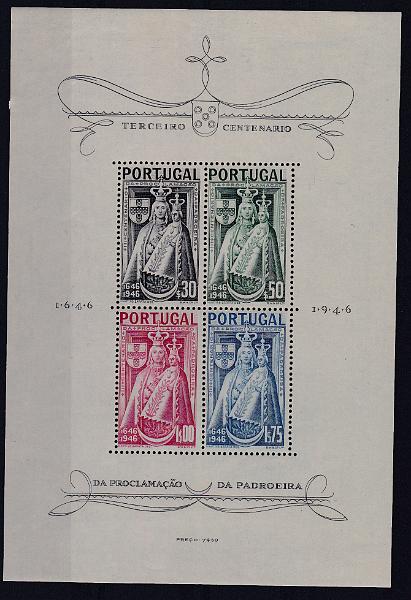2332.jpg -     Lote:    2332      Lotes pelo Correio      Portugal       Descrição:         1946 &mdash; Centenário da padroeira. CE BLC12. Bloco de excelente qualidade. Valor de catálogo &euro; 135,00.        BLC***       Valor Base:     &euro; 15,00     Valor Venda:     &euro; 20,00       