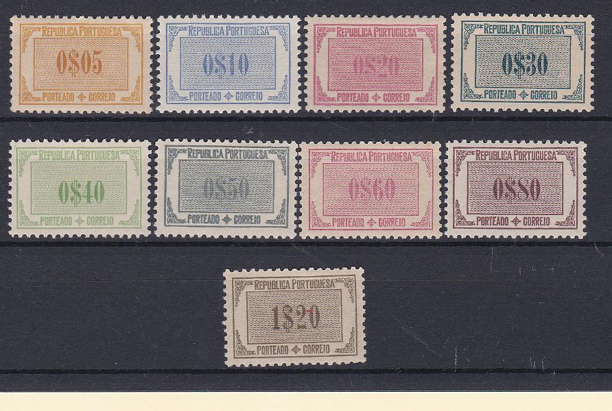 2371.jpg -     Lote:    2371      Lotes pelo Correio      Portugal       Descrição:         1932/33 &mdash; Porteado. Tipo Etiqueta. CE POR 45/53. Série completa. Valor de catálogo &euro; 60,00.        **       Valor Base:     &euro; 6,00     Valor Venda:     &euro; 10,00       