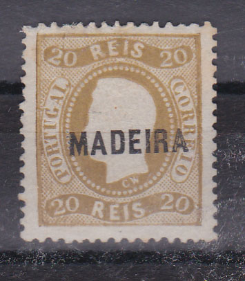 2404.jpg -     Lote:    2404      Lotes pelo Correio      Madeira       Descrição:         1868/70 &mdash; D. Luís I. Fita curva, denteados. CE7, 20 reis bistre. Selo com goma não original. Valor de catálogo &euro; 250,00.        (*)       Valor Base:     &euro; 25,00     Valor Venda:     Retirado     