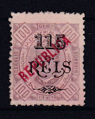 2425.jpg -     Lote:    2425      Lotes pelo Correio      Angola       Descrição:         1914 &mdash; D. Carlos I Diogo Neto. Emissão de 1903 com sobrecarga local REPUBLICA. CE171, 115 s/ 100 reis, denteado 12 &frac12;. Selo redenteado no bordo esquerdo.         *       Valor Base:     &euro; 20,00     Valor Venda:     &euro; 20,00       