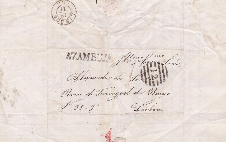 2499.jpg -     Lote:    2499      Lotes pelo Correio      Portugal       Descrição:         Lote de 4 cartas do sec. XIX &mdash; Marcofilia        Lote       Valor Base:     &euro; 10,00     Valor Venda:     &euro; 10,00       