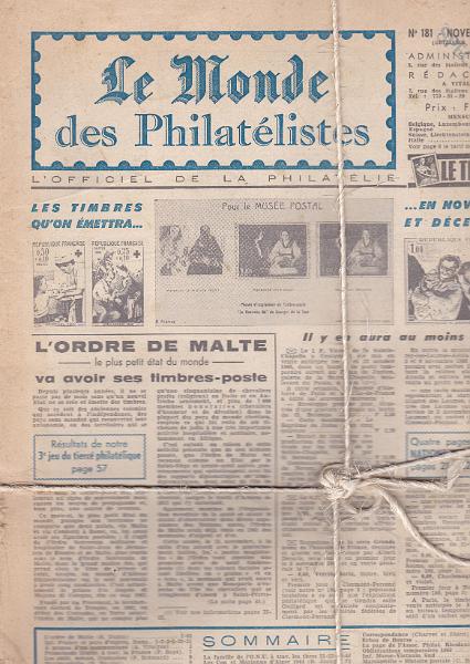 2564.jpg -     Lote:    2564      Lotes pelo Correio             Descrição:         Le Monde desPhilatélistes. Lote de revistas n.º 181 e 186/206 (22 números), anos 1966/69.        Livro       Valor Base:     &euro; 5,00     Valor Venda:     Retirado     