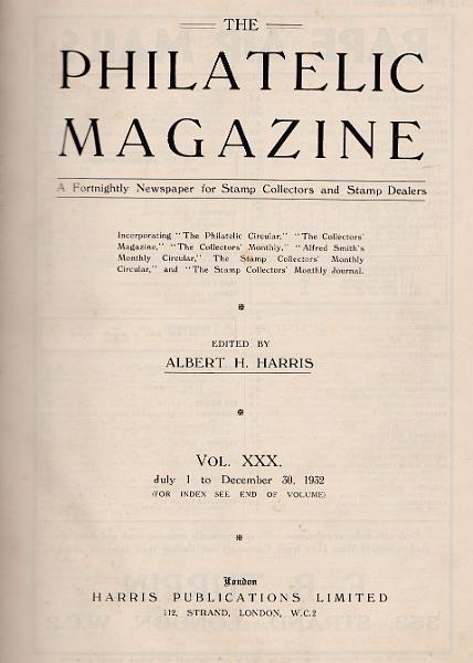 2592.jpg -     Lote:    2592      Lotes pelo Correio             Descrição:         ThePhilatelic Magazine. Encadernado em 4 volumes. Volumes 30 a 33 (1932/34).        Livro       Valor Base:     &euro; 10,00     Valor Venda:     &euro; 10,00       