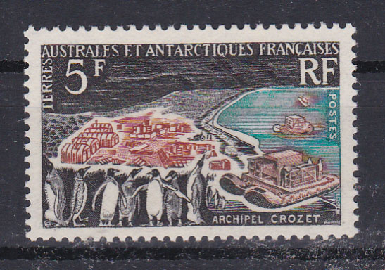 2618.jpg -     Lote:    2618      Lotes pelo Correio             Descrição:         França &mdash; Temática "Terras Austrais e Antárticas", Yv 20, 5F.        ***       Valor Base:     &euro; 12,00     Valor Venda:     &euro; 13,00       