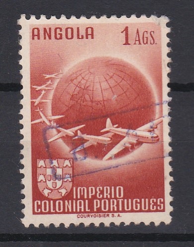 0342.jpg -     Lote:    342            Correio Ferroviário       Descrição:         Correio ferroviário. Marcas nominativas do Caminho de Ferro de Luanda. Selo CE306 com carimbo a violeta "B. ALTA".        O       Valor Base:     &euro; 25,00     Valor Venda:     &euro;      