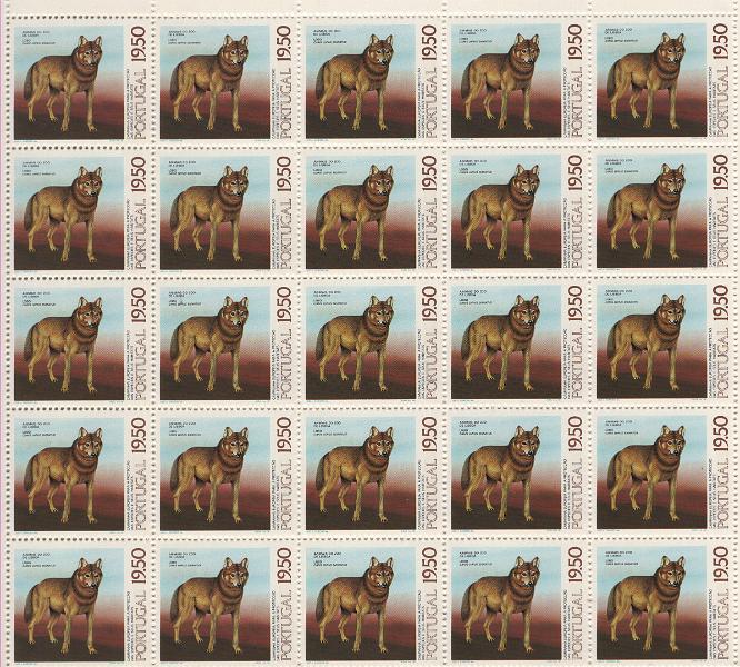 0985.jpg -     Lote:    985            Portugal       Descrição:         1980 &mdash; Animais do Zoo de Lisboa. CE 1466/69. Série completa em folhas de 50 selos. Valor de catálogo &euro; 325,00.        ***       Valor Base:     &euro; 20,00     Valor Venda:     &euro;      