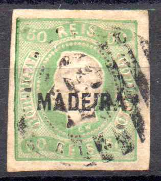 1115.jpg -     Lote:    1115            Madeira       Descrição:         1868 &mdash; D. Luís I. Fita curva, não denteados. CE2, 50 reis. Selo com boas margens. Valor de catálogo &euro; 250,00.        O       Valor Base:     &euro; 20,00     Valor Venda:     &euro;      