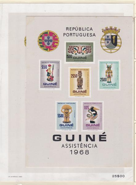 1218.jpg -     Lote:    1218            Guiné       Descrição:         1968 &mdash; Imposto Postal. Artesanato. CE BLC3. Lote composto por bloco normal + bloco em cartão (não catalogado).        BLC*       Valor Base:     &euro; 25,00     Valor Venda:     &euro;      