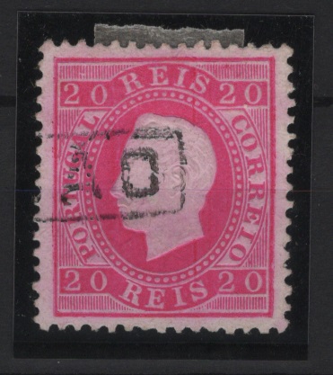 1642.jpg -     Lote:    1642            Portugal        Descrição:         Carimbos nominativos. 1884 &mdash; D. Luís I. Fita direita. Nova cor e valor. CE66, 20 reis, denteado 12 &frac12;. Obliterado com carimbo batido a preto "MAÇÃO".        O       Valor Base:     &euro; 12,00     Valor Venda:     &euro;      