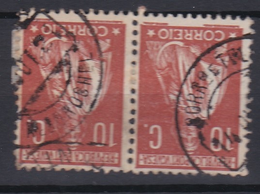 1731.jpg -     Lote:    1731            Portugal        Descrição:         Carimbos circulares datados tipo 1880. 1912 &mdash; Ceres. CE215, 10C, denteado 12x11 &frac12;. Par horizontal obliterado com carimbo batido a preto ALCOROCHEL.        O       Valor Base:     &euro; 12,00     Valor Venda:     &euro;      