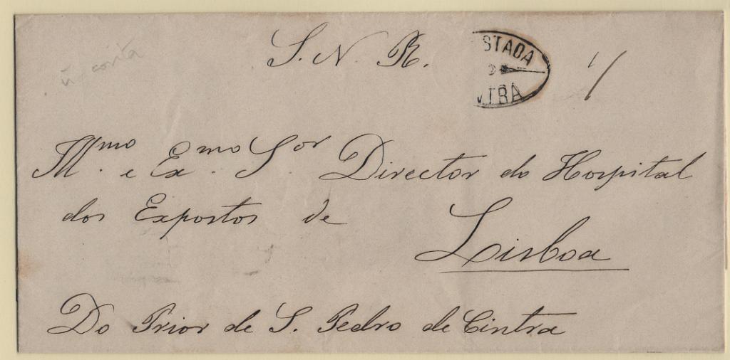 1774.jpg -     Lote:    1774            Portugal        Descrição:         Carimbos ovais de registo. Carta circulada isenta de franquia de Sintra para Lisboa (02.10.78). Carimbo batido a preto "REGISTADA / CINTRA".        Carta       Valor Base:     &euro; 25,00     Valor Venda:     &euro;      