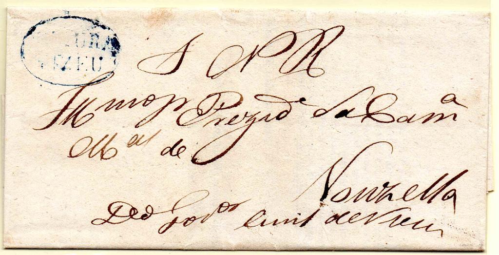 1776.jpg -     Lote:    1776            Portugal        Descrição:         Carimbos de registo. Circular datada de Viseu (28.09.55) para Vouzela, com marca de registo do período pré-adesivo batida a azul "SEGURA/ VIZEU", LF VIS-S3.        Carta       Valor Base:     &euro; 25,00     Valor Venda:     &euro;      