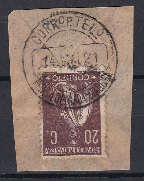 1789.jpg -     Lote:    1789            Madeira       Descrição:         Carimbos circulares datados tipo 1880. 1920/22 &mdash; Ceres. CE240, 20C. Selo obliterado com carimbo a preto PONTA DELGADA &mdash; MADEIRA.        FRG       Valor Base:     &euro; 12,00     Valor Venda:     &euro;      