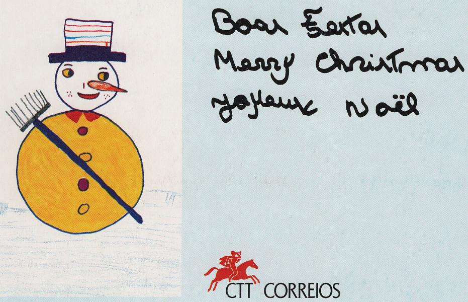 2168.jpg -     Lote:    2168      Lotes pelo Correio      Portugal       Descrição:         1993 &mdash; Boas Festas. Coleção com 6 cartões postais "Colecção Infância", editada pelos CTT em benefício do Hospital Dona Estefânia no Natal de 1993.        IN       Valor Base:     &euro; 5,00     Valor Venda:     &euro;      