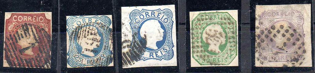 2367.jpg -     Lote:    2367      Lotes pelo Correio      Portugal       Descrição:         1955/56 &mdash; D. Pedro V. Cabelos lisos. CE 5/9. Série completa. Selos de 2.ª escolha. Valor de catálogo &euro; 380,00.        O       Valor Base:     &euro; 25,00     Valor Venda:     &euro;      