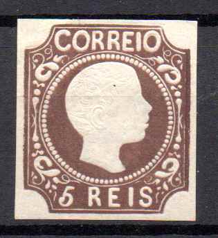 2372.jpg -     Lote:    2372      Lotes pelo Correio      Portugal       Descrição:         1856/58 &mdash; D. Pedro V. Cabelos anelados. CE10, 5 reis, cunho II. Selo com margens curtas. Valor de catálogo &euro; 700,00.        **       Valor Base:     &euro; 20,00     Valor Venda:     &euro;      
