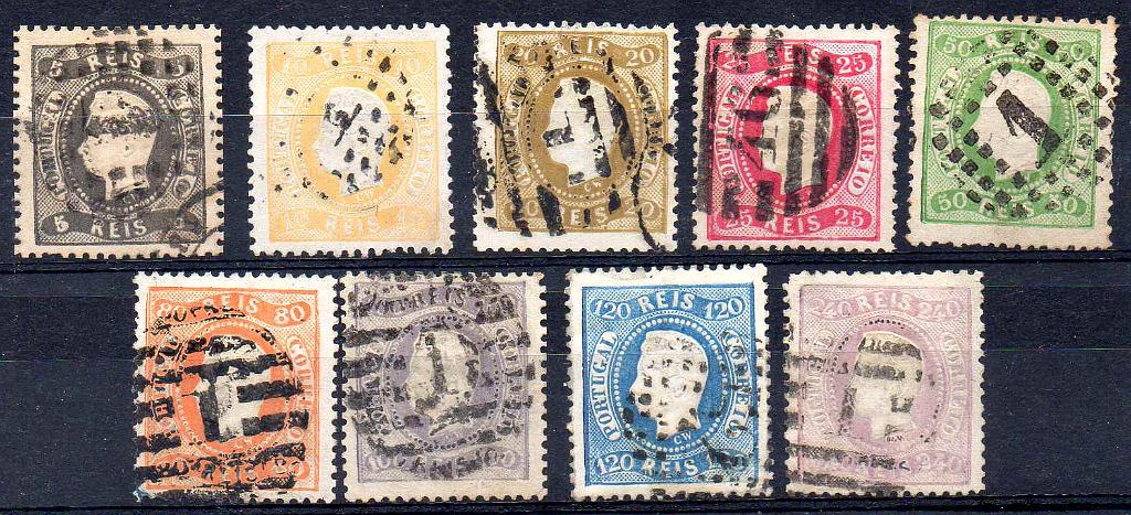 2404.jpg -     Lote:    2404      Lotes pelo Correio      Portugal       Descrição:         1867/70 &mdash; D. Luís I. Fita curva, denteados. CE 27/35. Série completa. Selos de 100 e 120 reis com ligeiras transparências. Valor de catálogo &euro; 2.072,00. Lote a ver.        O       Valor Base:     &euro; 90,00     Valor Venda:     &euro;      