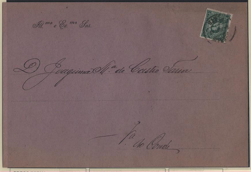 2439.jpg -     Lote:    2439      Lotes pelo Correio      Portugal       Descrição:         1884/87 &mdash; D. Luís I, de frente. CE61, 10 reis, denteado 13 &frac12;, em frente de livro circulado do Porto (??.03.88) para Vila do Conde.        Carta       Valor Base:     &euro; 20,00     Valor Venda:     &euro;      