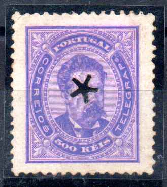 2443.jpg -     Lote:    2443      Lotes pelo Correio      Portugal       Descrição:         1884/87 &mdash; D. Luís I. De frente. Novos valores. CE65, 500 reis, denteado 12 &frac12;, com perfuração telegráfica de estrela de 5 pontas. Valor de catálogo &euro; 97,00.        O       Valor Base:     &euro; 8,00     Valor Venda:     &euro;      