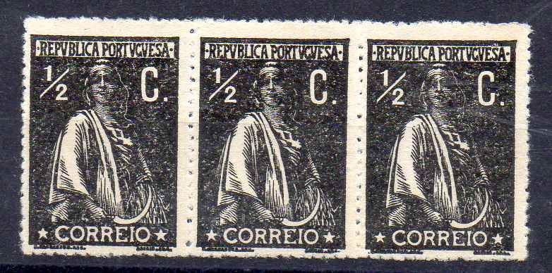 2460.jpg -     Lote:    2460      Lotes pelo Correio      Portugal       Descrição:         1912 &mdash; Ceres, CE 207, &frac12; C preto, denteado 15x14, papel cartolina. Valor de catálogo &euro; 150,00.        *       Valor Base:     &euro; 15,00     Valor Venda:     &euro;      