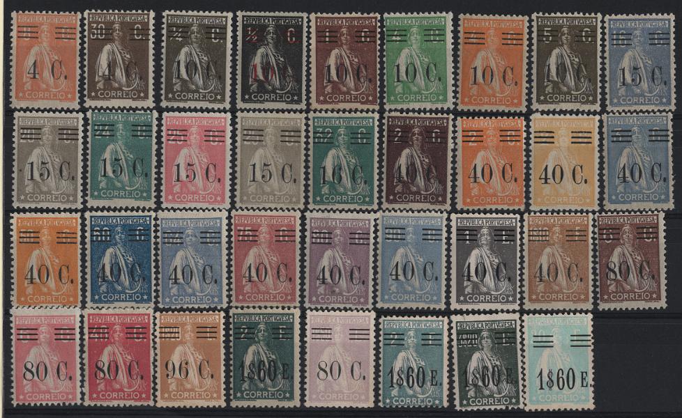 2491.jpg -     Lote:    2491      Lotes pelo Correio      Portugal       Descrição:         1928/29 &mdash; Ceres, com sobretaxa. CE45&frac14;87. Série incompleta, faltando CE460 e 480. Valor de catálogo &euro; 248,60.        **       Valor Base:     &euro; 25,00     Valor Venda:     &euro;      