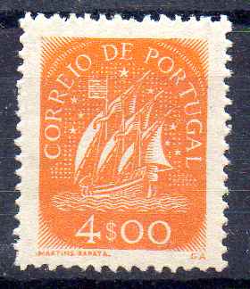 2510.jpg -     Lote:    2510      Lotes pelo Correio      Portugal       Descrição:         1948/49 &mdash; Caravela. CE702, 4$00. Valor de catálogo &euro; 90,00.        **       Valor Base:     &euro; 8,00     Valor Venda:     &euro;      
