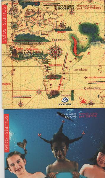 2563.jpg -     Lote:    2563      Lotes pelo Correio      Portugal       Descrição:         1998 &mdash; Expo'98. Lote com 4 carteiras com os selos comemorativos.        CRT       Valor Base:     &euro; 8,00     Valor Venda:     &euro;      