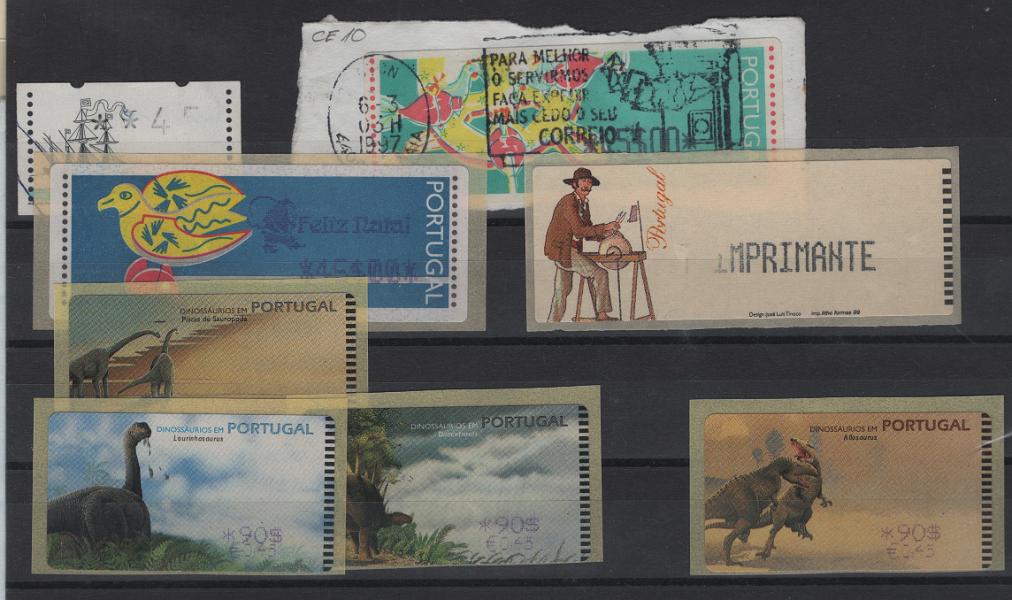 2617.jpg -     Lote:    2617      Lotes pelo Correio      Portugal       Descrição:         1995/1999 &mdash; Etiquetas. Lote com 11 etiquetas, CE 9, 10, 12A, 18 ("...Imprimante"), 20B X 4 (90$00 / 0,45 &euro;) + 3 sobrescritos com CE 6, 12 e 14.        ETQ       Valor Base:     &euro; 5,00     Valor Venda:     &euro;      