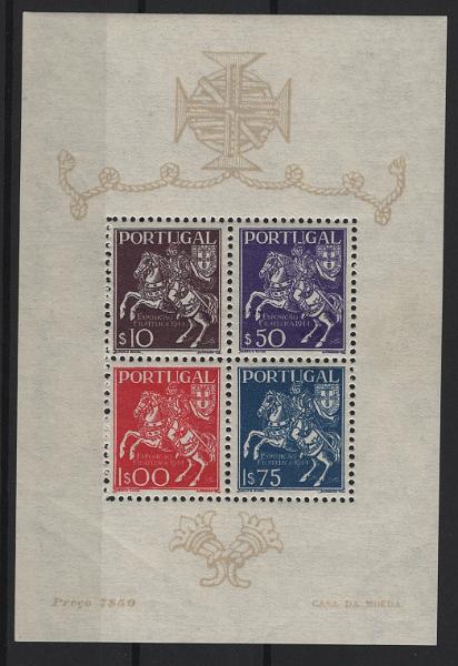 2651.jpg -     Lote:    2651      Lotes pelo Correio      Portugal       Descrição:         1944 &mdash; 3.ª Exposição Filatélica Portuguesa. CE BLC5. Valor de catálogo &euro; 105,00.        BLC***       Valor Base:     &euro; 10,00     Valor Venda:     &euro;      