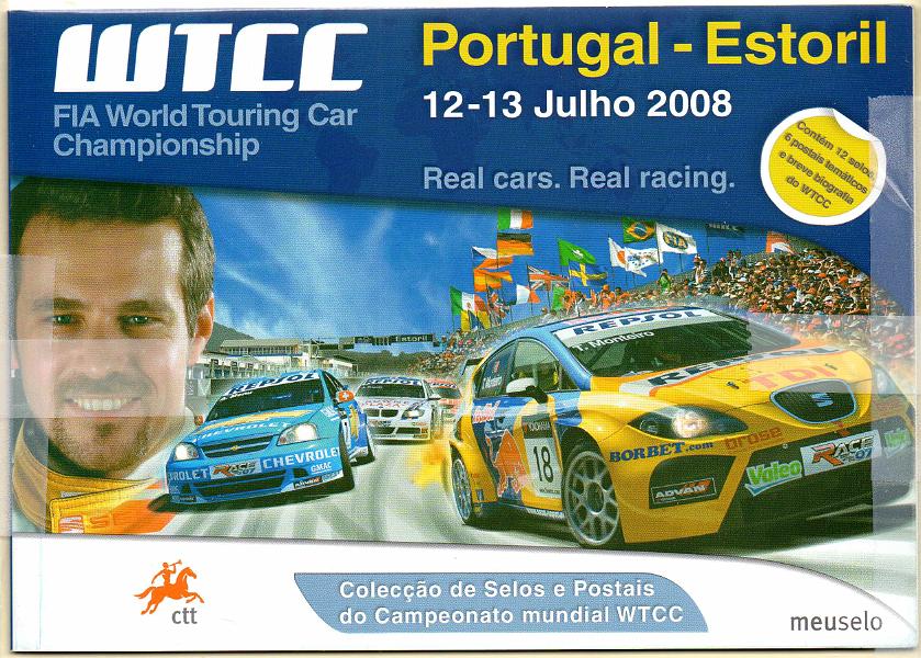 2682.jpg -     Lote:    2682      Lotes pelo Correio      Portugal       Descrição:         2008 &mdash; O Meu selo * Portugal &mdash; Estorial. Carteira com colecção de selo e postais do Campeonato Mundial de WTCC.        CRT       Valor Base:     &euro; 8,00     Valor Venda:     &euro;      