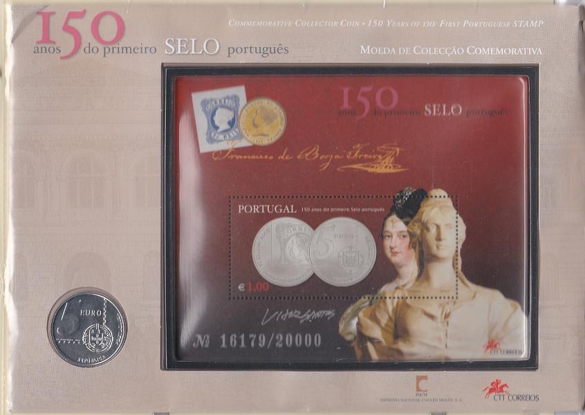 2697.jpg -     Lote:    2697      Lotes pelo Correio      Portugal       Descrição:         2003 &mdash; 150 Anos do Primeiro Selo Português. CE SM32. Valor de catálogo &euro; 180,00.        SM       Valor Base:     &euro; 20,00     Valor Venda:     &euro;      