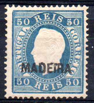 2754.jpg -     Lote:    2754      Lotes pelo Correio      Madeira       Descrição:         1879/80 &mdash; D. Luís I. Fita direita. CE28, 50 reis azul, denteado 12 &frac12;. Valor de catálogo &euro; 215,00.        **       Valor Base:     &euro; 10,00     Valor Venda:     &euro;      