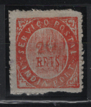 2800.jpg -     Lote:    2800      Lotes pelo Correio      Índia       Descrição:         1873 &mdash; Nativos. Tipo IB. CE17, 20 reis, laranja vermelho. Valor de catálogo &euro; 32,00.        **       Valor Base:     &euro; 9,00     Valor Venda:     &euro;      