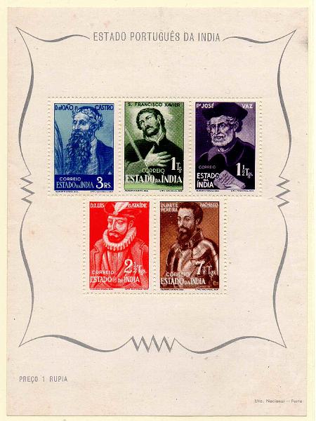 2822.jpg -     Lote:    2822      Lotes pelo Correio      Índia       Descrição:         1948 &mdash; Vultos da Índia. CE BLC2. Ligeiros pontos de óxido no verso. Valor de catálogo &euro; 65,00. Lote a ver.        BLC***       Valor Base:     &euro; 5,00     Valor Venda:     &euro;      