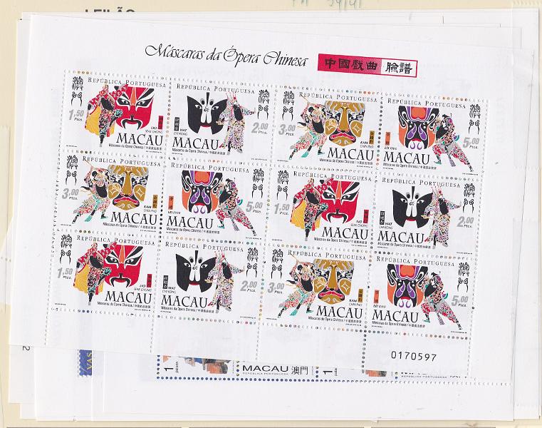 2867.jpg -     Lote:    2867      Lotes pelo Correio      Macau       Descrição:      Macau *   1998 &mdash; Ano completo de folhas miniaturas FM 34/41. Valor de catálogo &euro; 134,00.        FM***       Valor Base:     &euro; 12,00     Valor Venda:     &euro;      