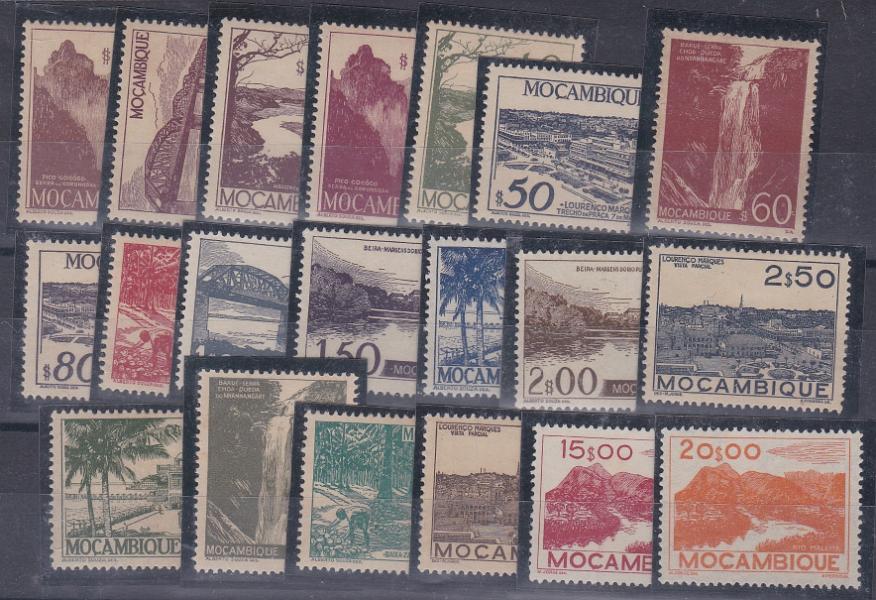 2891.jpg -     Lote:    2891      Lotes pelo Correio      Moçambique       Descrição:         1948/49 &mdash; Vistas de Moçambique. CE 324/343. Série completa, sem goma.        (*)       Valor Base:     &euro; 10,00     Valor Venda:     &euro;      