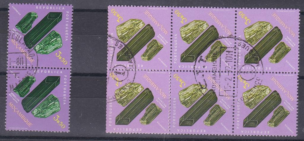 2909.jpg -     Lote:    2909      Lotes pelo Correio      Moçambique       Descrição:         1971 &mdash; Mineralogia. CE524, 3$50. Bloco com 6 selos com variedade de cor. Acompanha quadra de selos com a variedade norma para comparação.        O       Valor Base:     &euro; 6,00     Valor Venda:     &euro;      